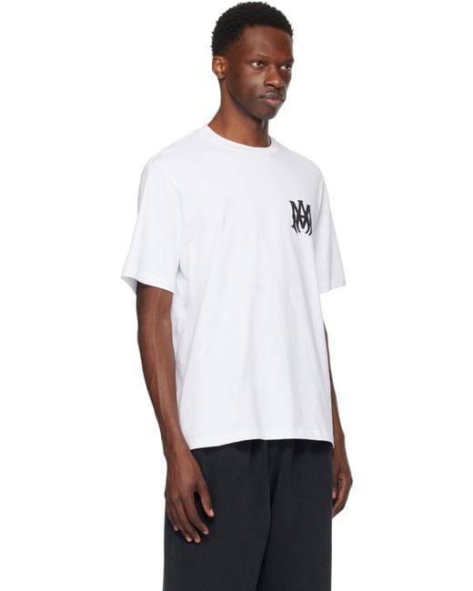 メンズ Amiri ホワイト Ma Core Logo Tシャツ White
