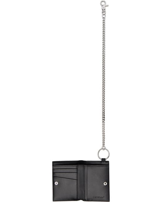 Off-White c/o Virgil Abloh Black Heritage Chain Wallet for men