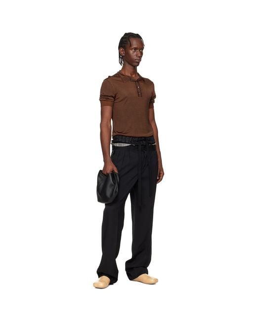 MM6 by Maison Margiela Black Triangular Tote for men
