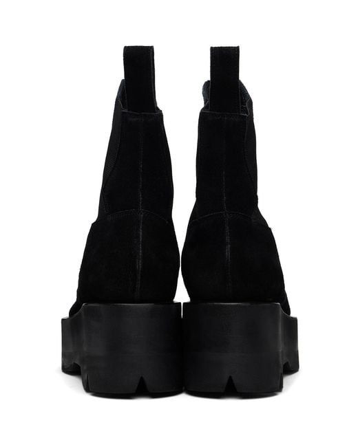 Julius Black Prism Side Gore Chelsea Boots for men