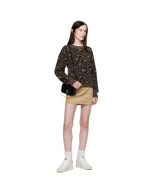 A.P.C. Black Mini-Jupe Miniskirt