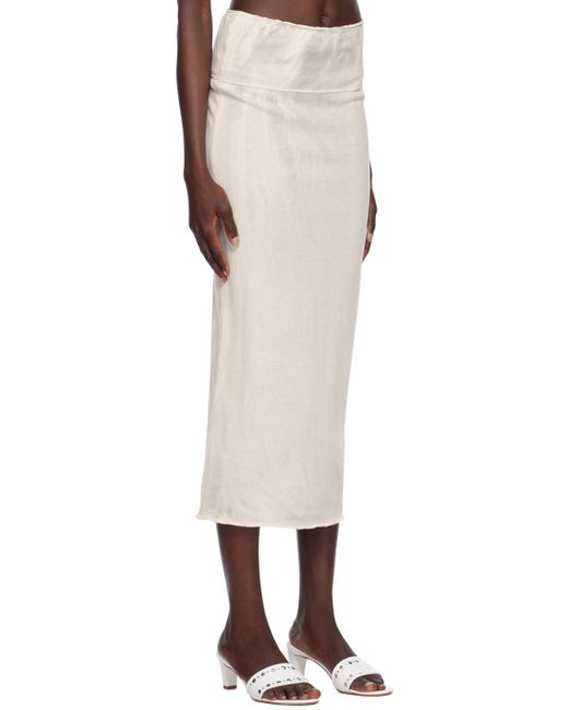 Paloma Wool Natural Off- Drytears Reversible Maxi Skirt