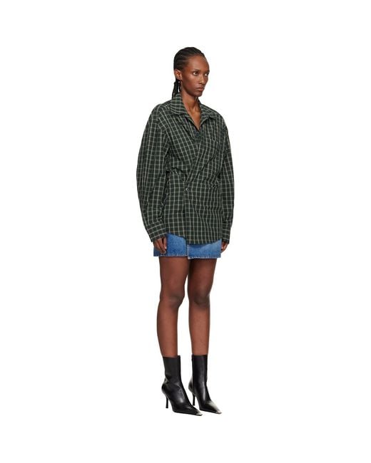 Alexander Wang Black Pre-Styled Wrap Minidress