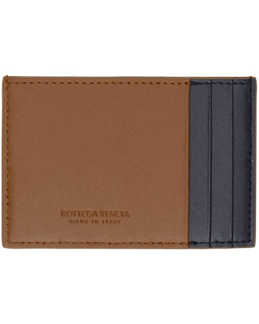 Bottega Veneta ブラウン Cassette クレジットカードケース Black