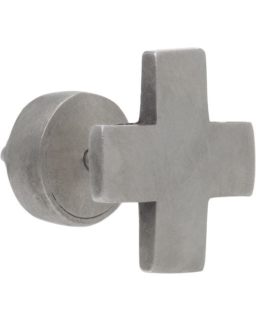 Parts Of 4 Gray Plus Earring for men