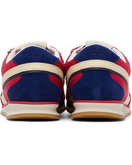 Rag & Bone Red Retro Trainer Sneakers