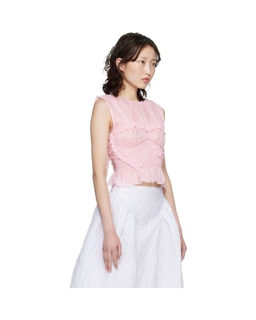 CECILIE BAHNSEN Pink Cbuphi Top