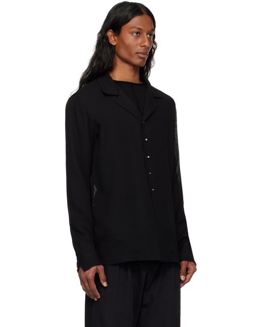 Hyein Seo Black Seed Button Shirt for men