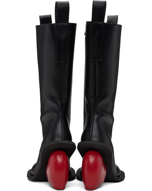 Yume Yume Black Love Tall Boots