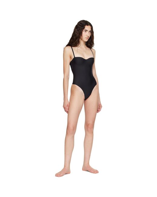 Skims Black Body Underwire Thong Bodysuit
