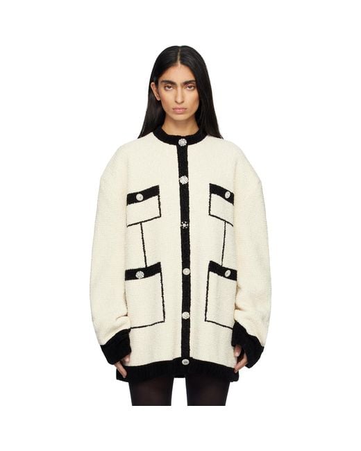 Marie Adam-Leenaerdt Natural Off- Covered Tweed Sweater