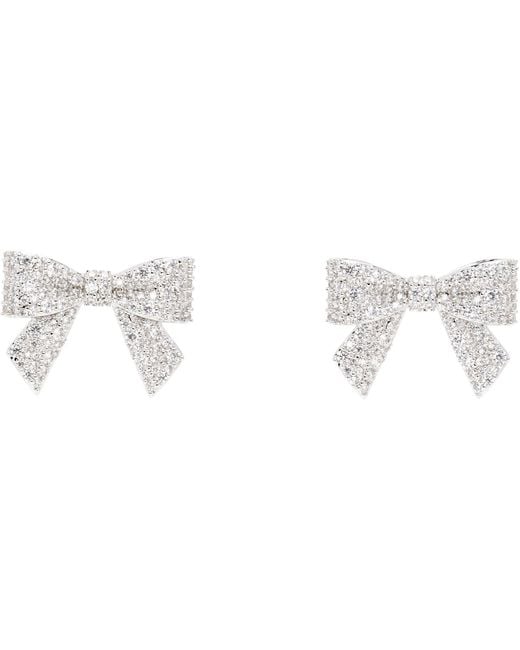ShuShu/Tong Black Yvmin Edition Pave Bowknot Earrings