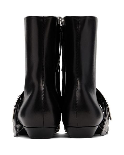 Jil Sander Black Ankle Boots