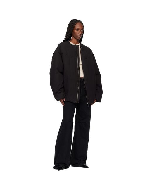 Entire studios Black Pod Puffer Down Jacket