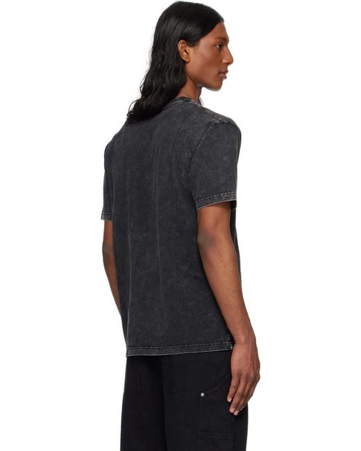 メンズ Dime ブラック Classic Small Logo Tシャツ Black