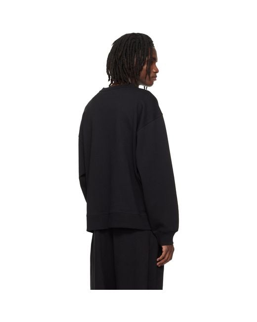 Dries Van Noten Black Oversized Sweatshirt for men