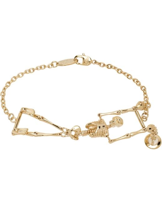 Vivienne Westwood Black Skeleton Bracelet