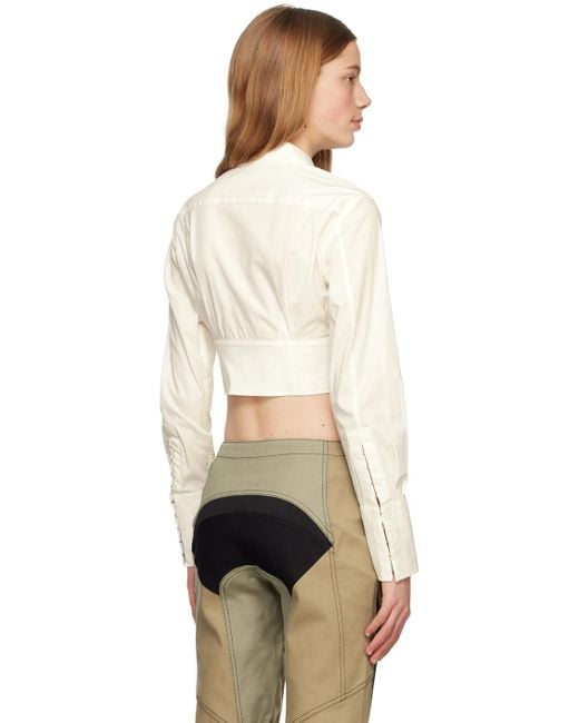 Dion Lee Natural White Undercorset Shirt