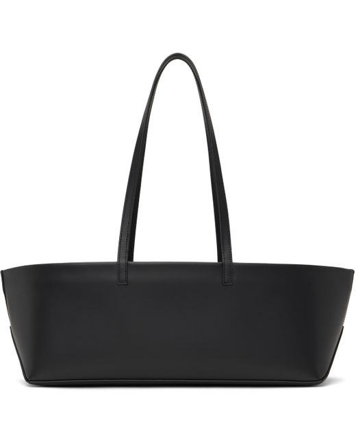 Amomento Black Square Leather Bag