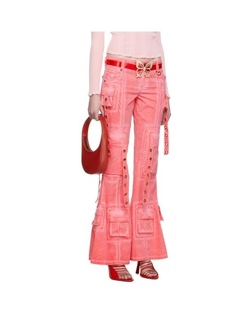 Blumarine Ssense Exclusive Pink Trousers