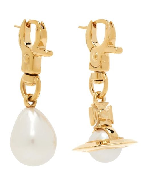 Vivienne Westwood Metallic Claude Small Earrings