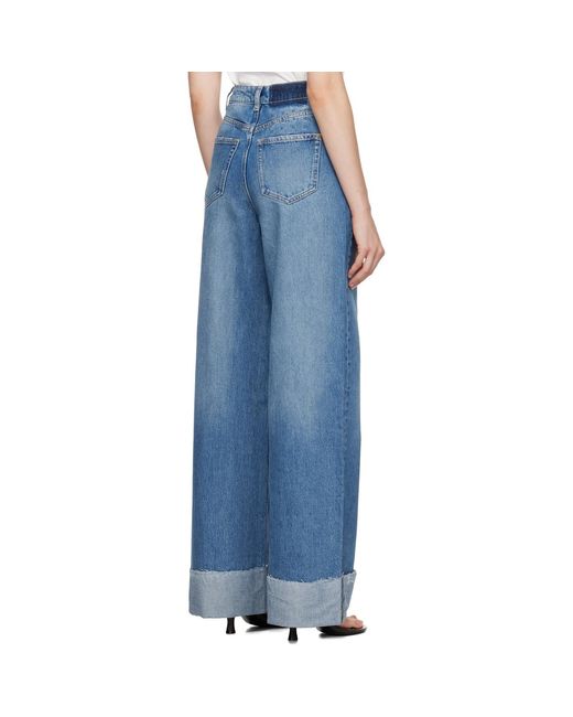 Ksubi Blue Strider Tidal Cuffed Jeans