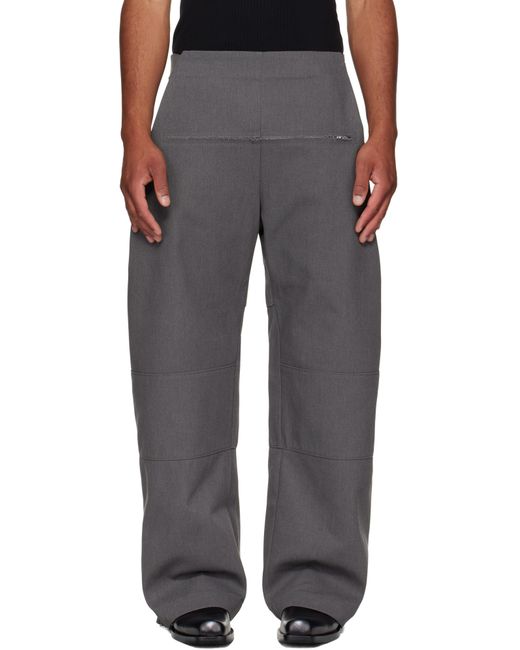 Jean Paul Gaultier Black Zip Detail Trousers for men