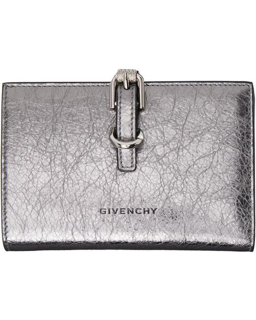 Givenchy Metallic Silver Voyou Wallet