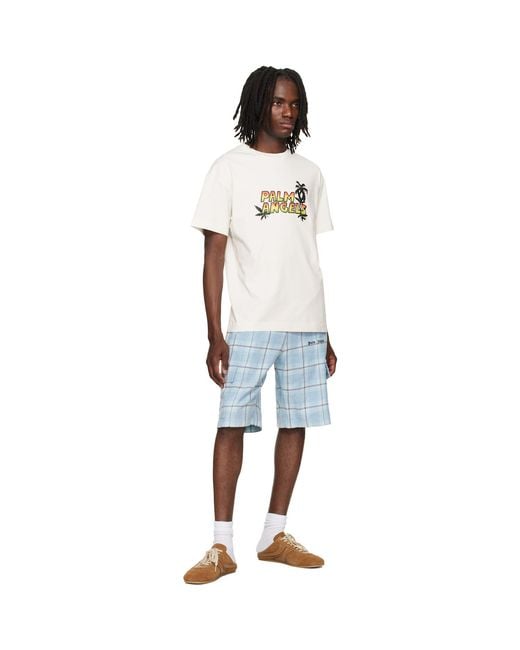Palm Angels White Off- Palm Sunset T-Shirt for men