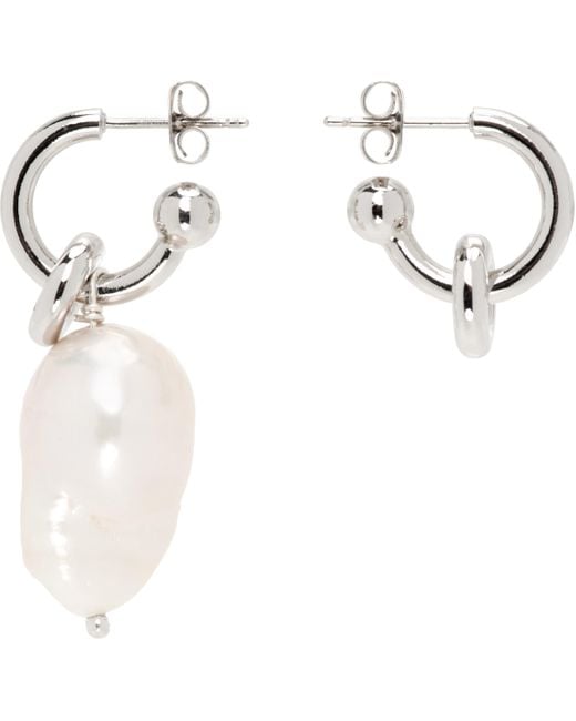メンズ Justine Clenquet シルバー Laurie ピアス White