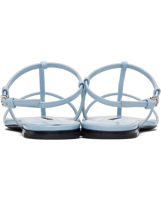 Jil Sander Black Cage Flat Sandals