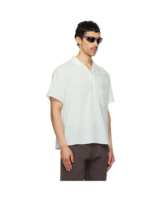 Post Archive Faction PAF White Vacation Archive Shirt for men
