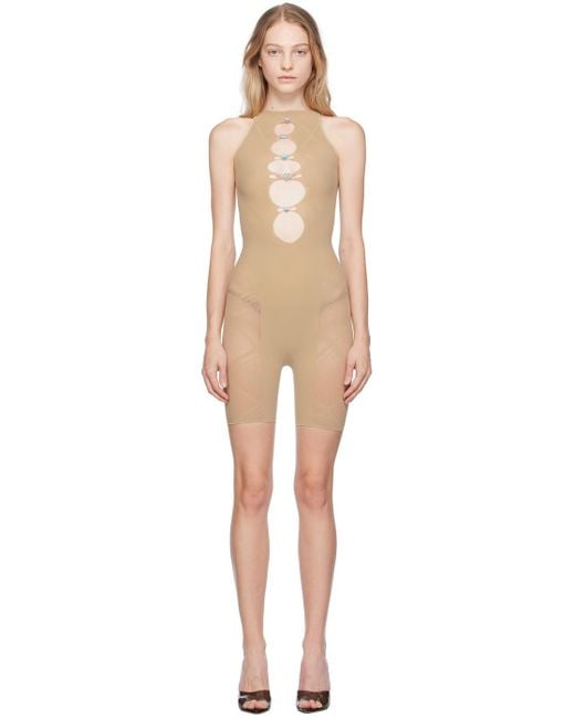 POSTER GIRL Black Ssense Exclusive Taupe Jetta Jumpsuit