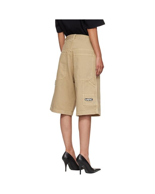 Vetements Black Hip-Hop Denim Shorts