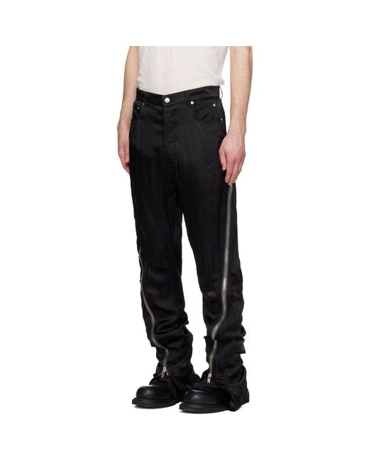 Rick Owens Black Temple Bolan Banana Trousers for men