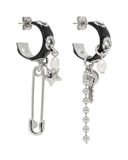 Marc Jacobs White 'The Punk Beauty Charm' Earrings