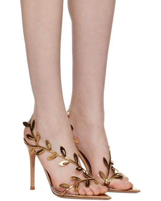 Gianvito Rossi Brown Flavia Heeled Sandals