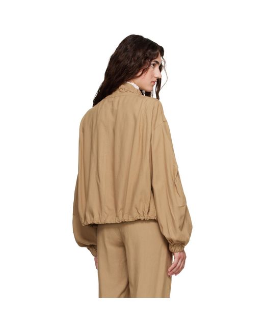 Isabel Marant Brown Khaki Plume Jacket