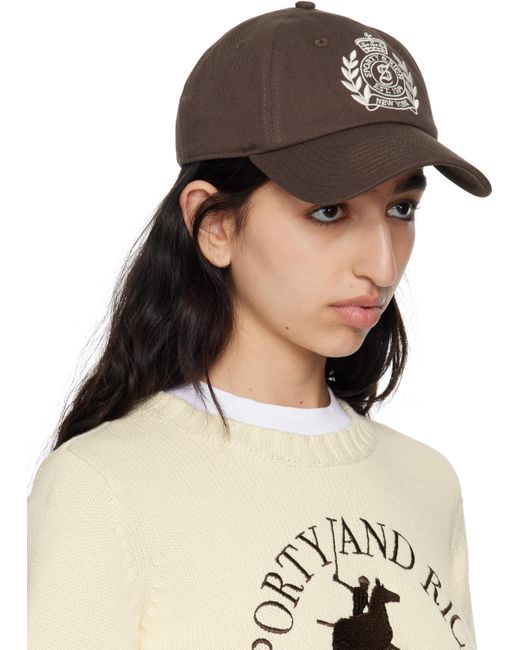 Sporty & Rich ブラウン H&W Crest フーディ Natural