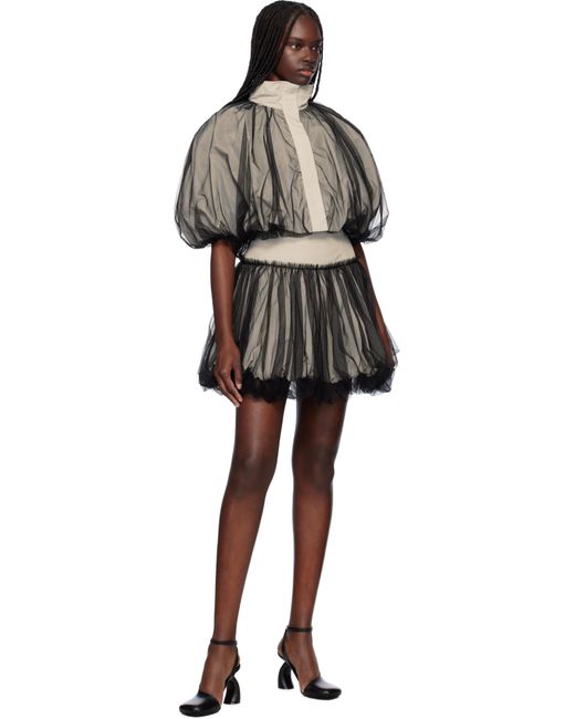 Renaissance Renaissance Black Qajar Tulle Miniskirt