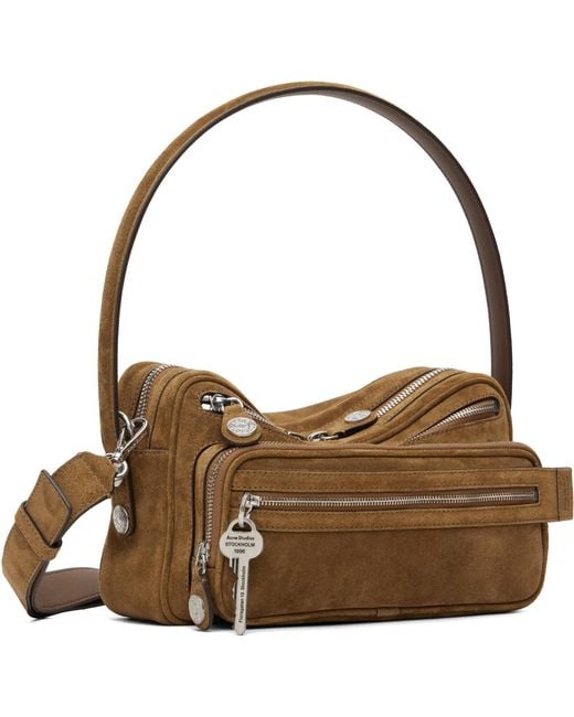 Acne Brown Camero Party Suede Bag