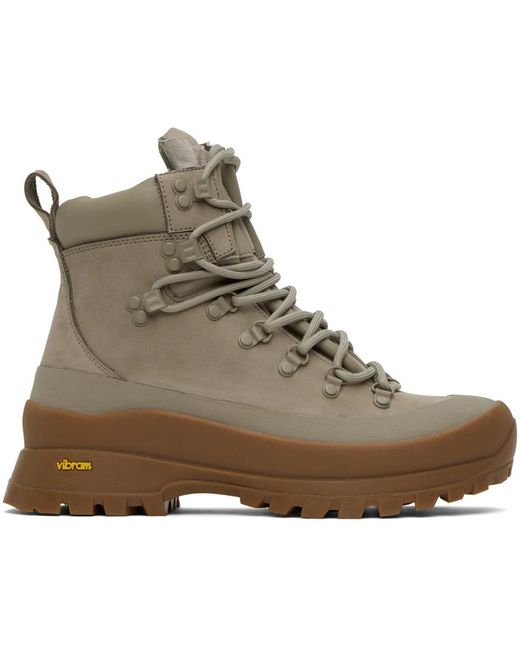 Norse Projects Green Taupe Hiking Boots for men
