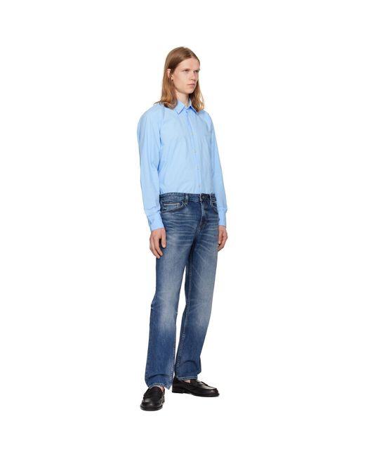 Boss Blue Maine Regular-Fit Selvedge Denim Jeans for men