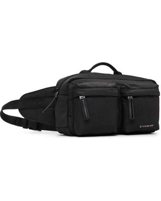 Givenchy Black Essential U Nylon Belt Bag for men