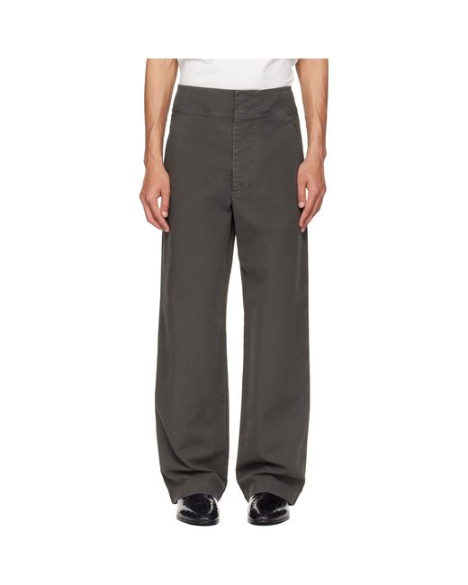 Fear Of God Gray Garment Dyed Cotton Casual Trousers for men