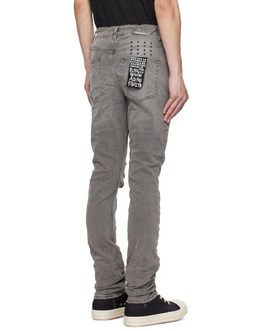 Ksubi Gray Chitch Prodigy Trashed Jeans in Black for Men Lyst
