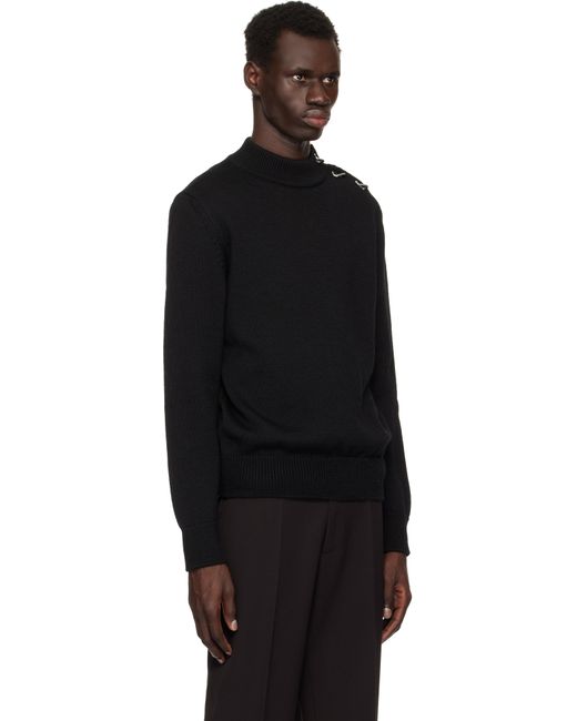 Jil Sander Black Long Sleeve Sweater for men