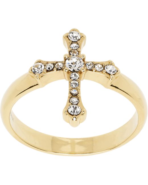 Dolce & Gabbana Metallic Cross Ring for men