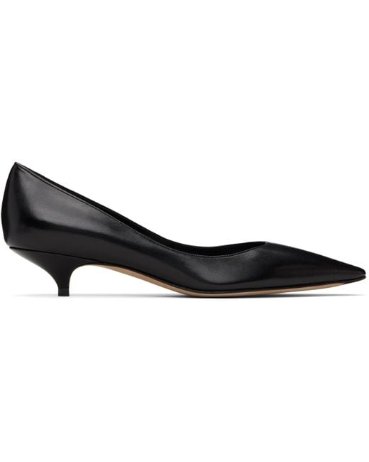 The Row Black Liisa Kitten Two Heels