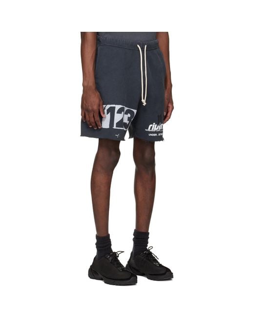 RIVINGTON roi Rebis Blue Membership Uso Shorts for men